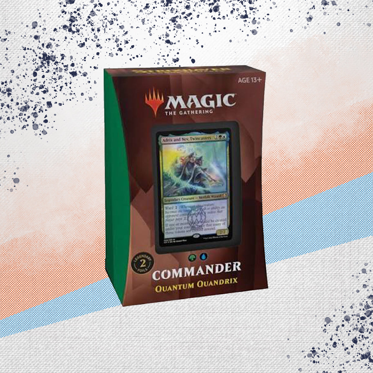 Magic The Gathering School of Mages Quantum Quandrix Commander Deck