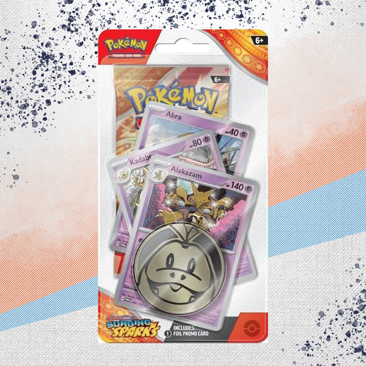 Pokemon Surging Sparks Premium Checklane Blister (Alakazam)