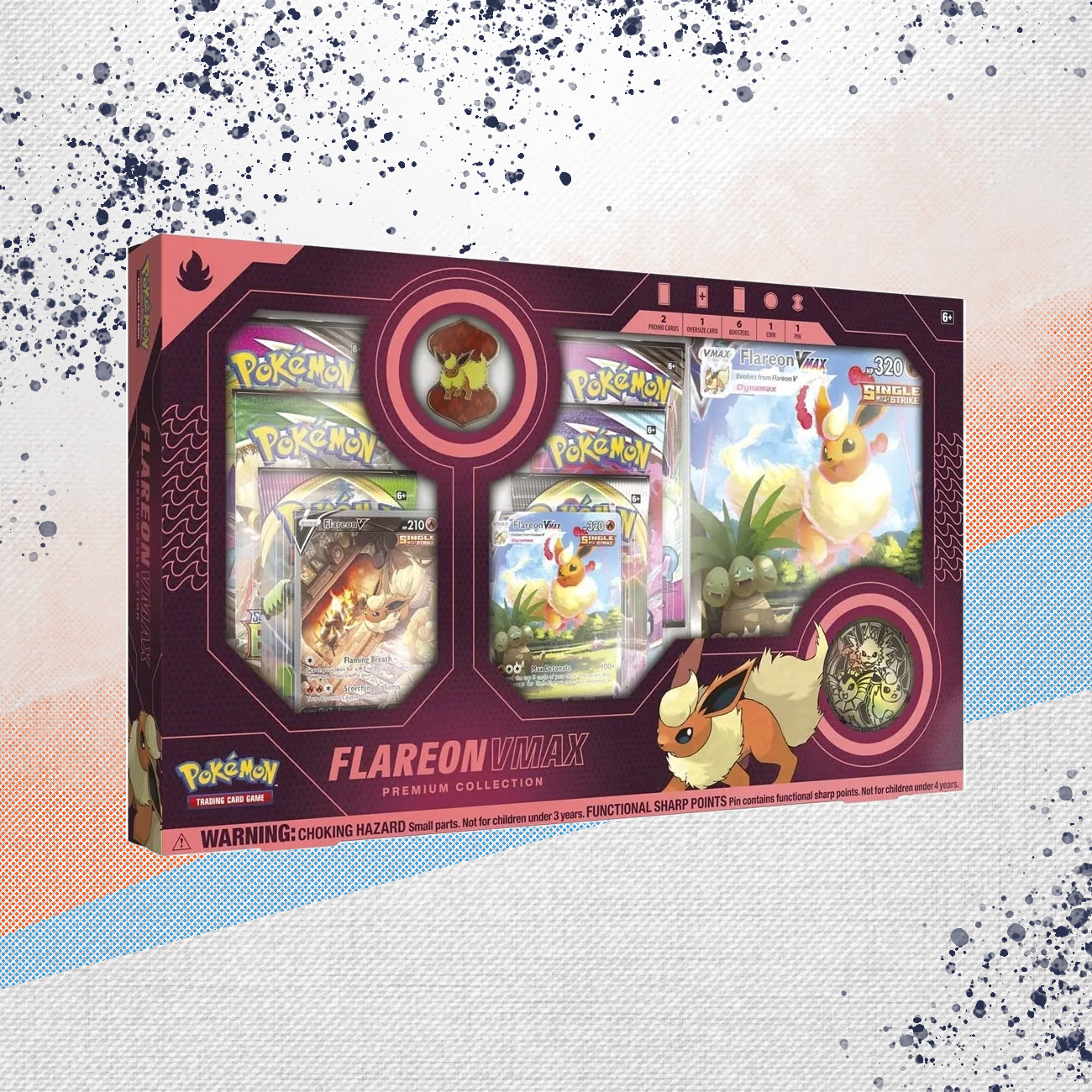 Pokemon Flareon VMAX Premium Collection Box