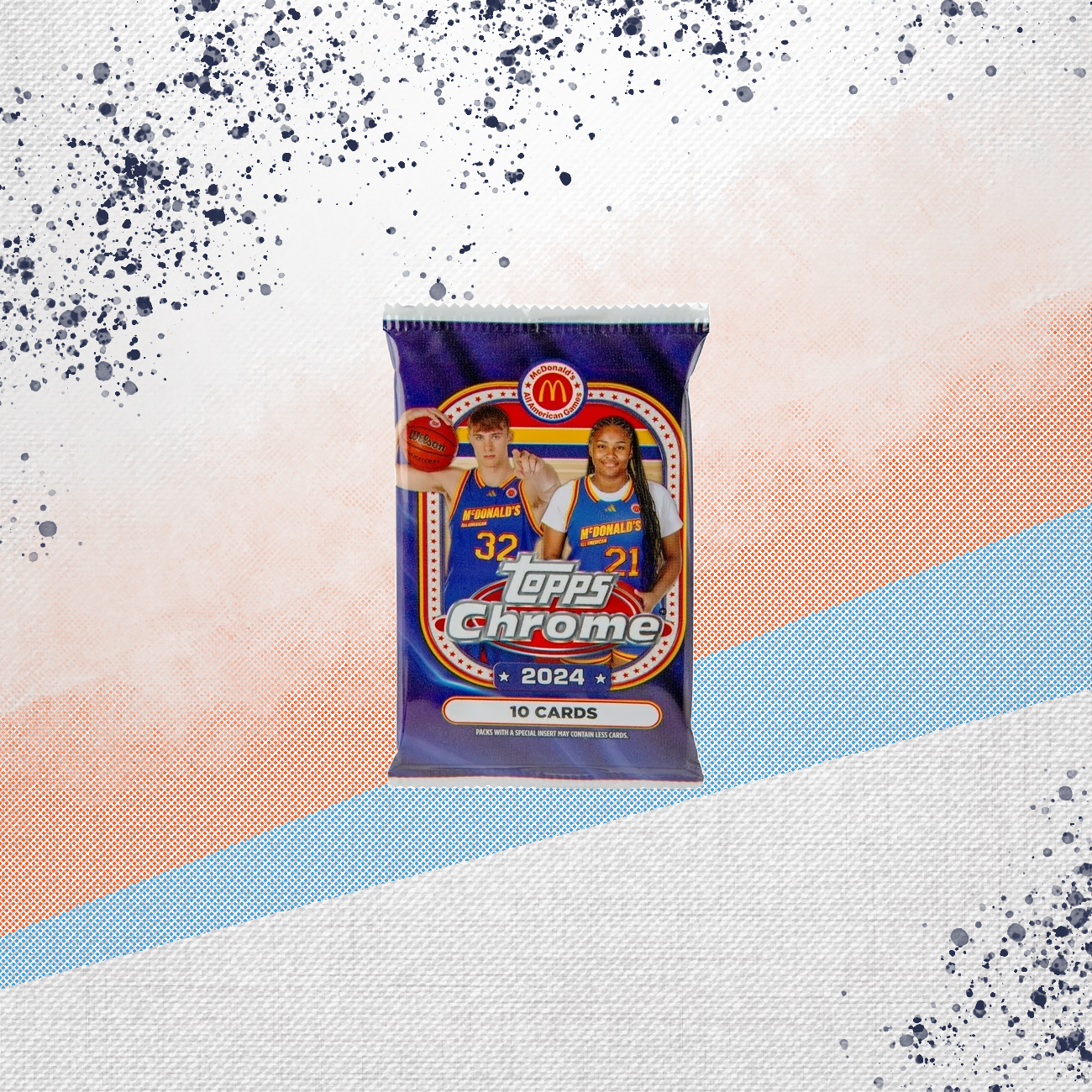 2024 Topps McDonald&#39;s Chrome Basketball Mega Pack