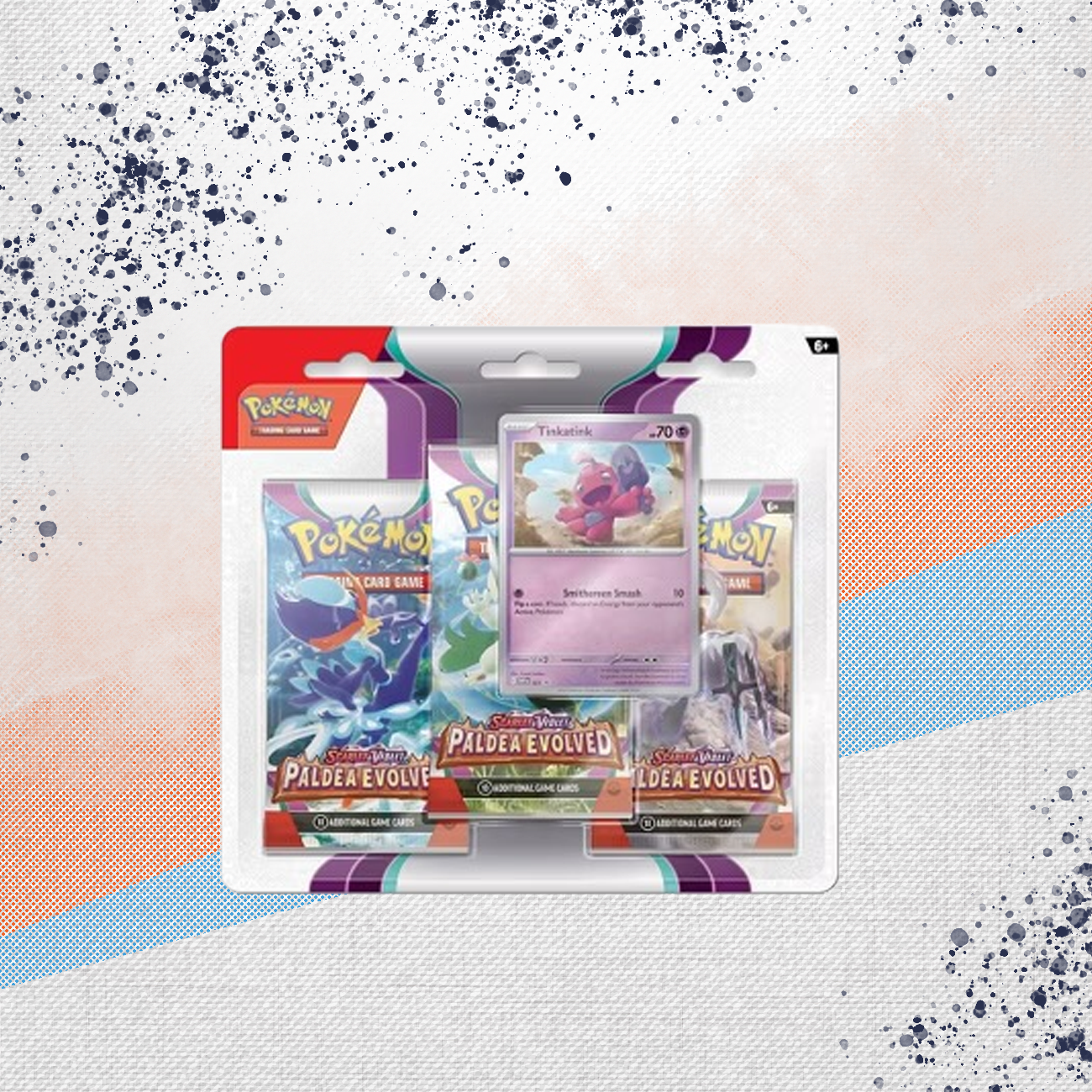 Pokemon Paldea Evolved 3 Pack Blister