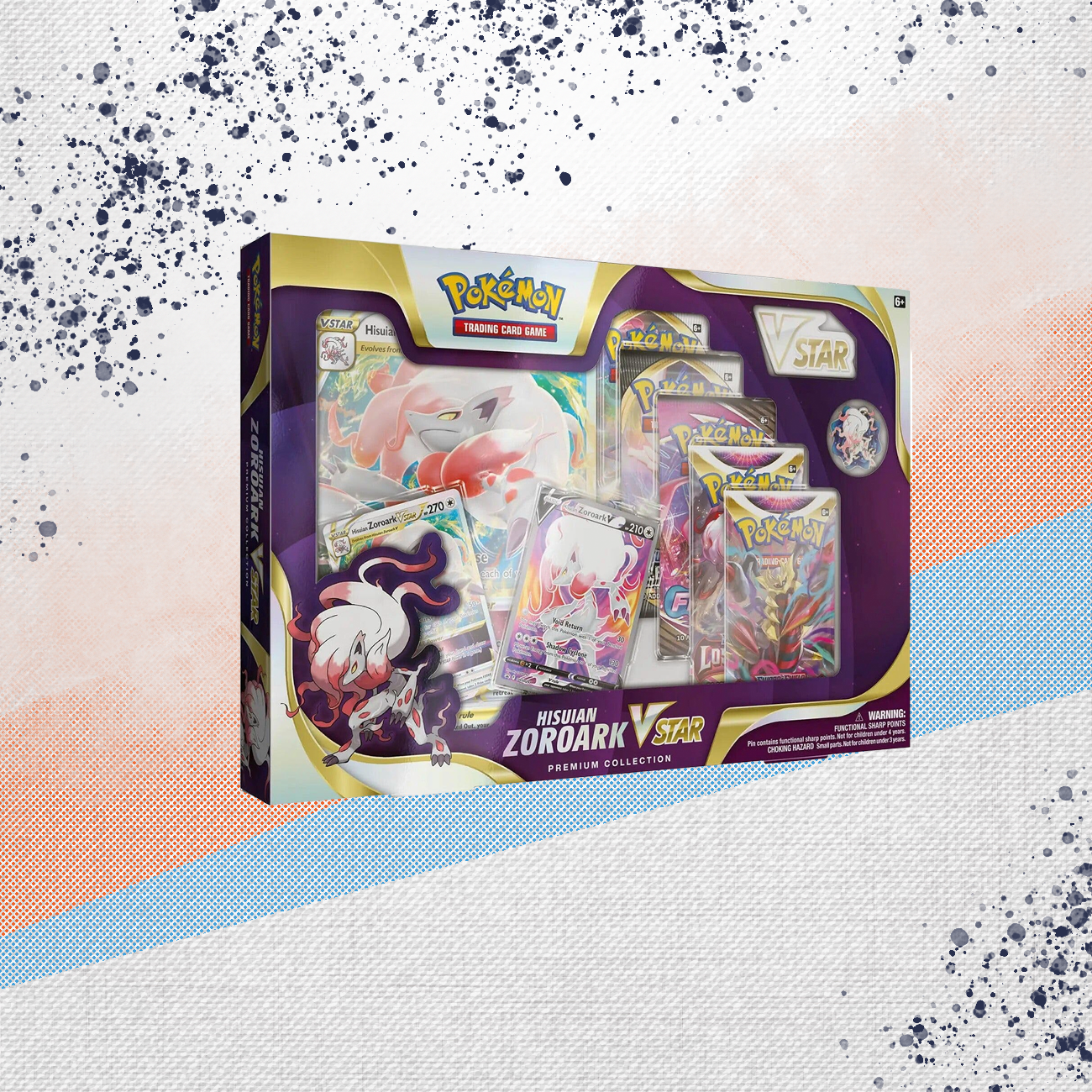Pokemon Hisuian Zoroark VStar Premium Collection Box