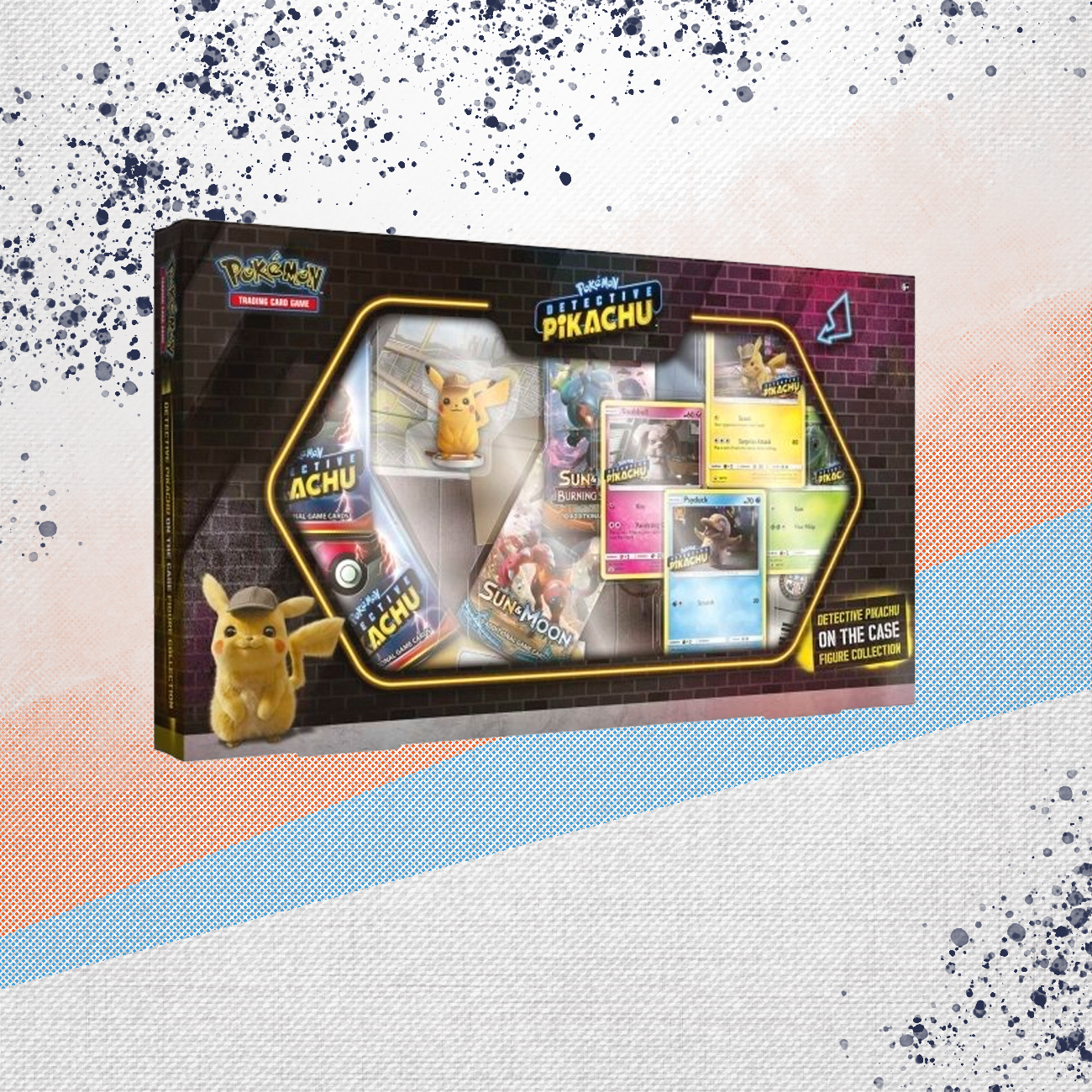 Pokemon Detective Pikachu On The Case Figure Collection Box