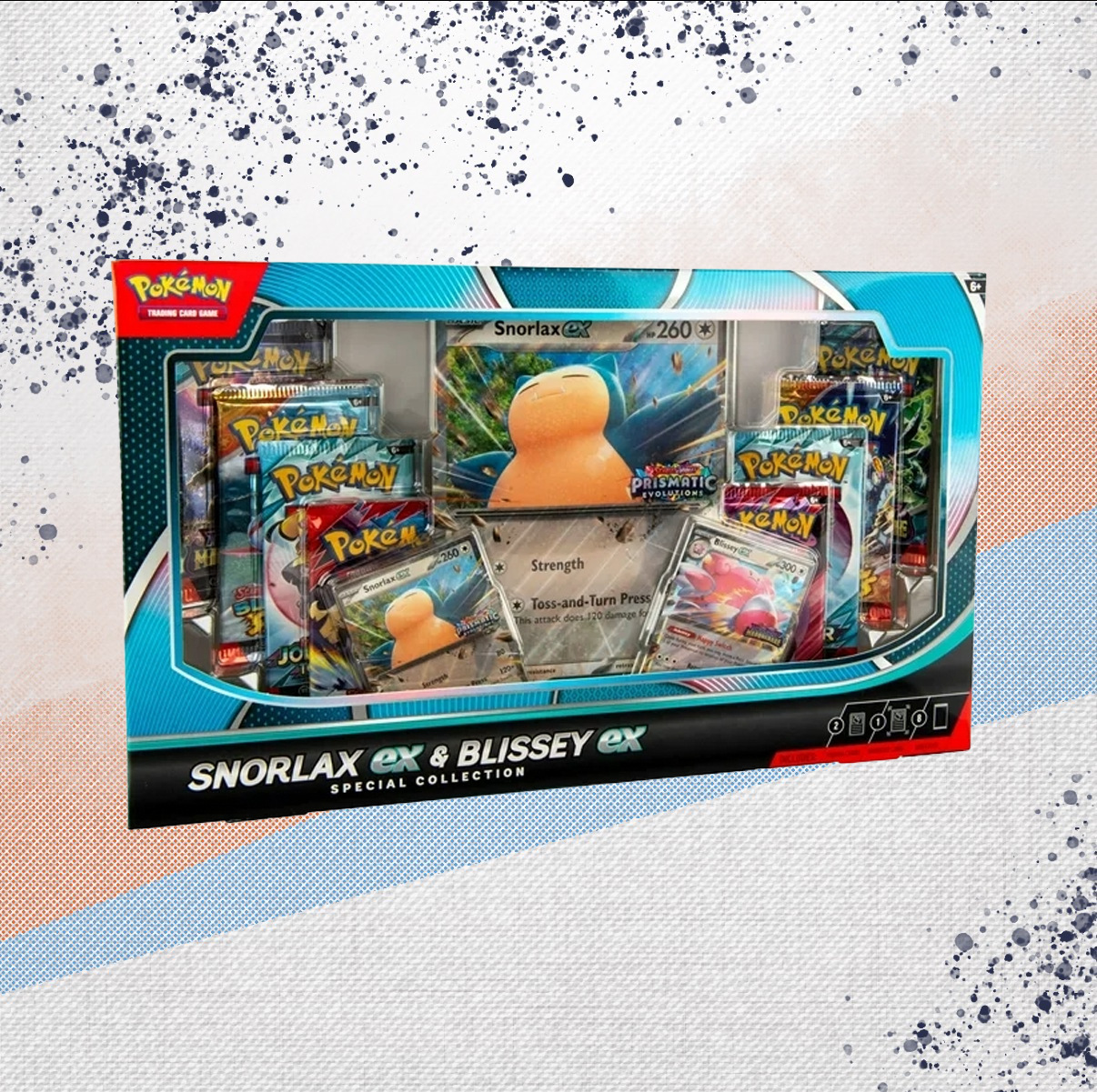 Pokemon Snorlax Ex &amp; Blissey Ex Special Collection Box