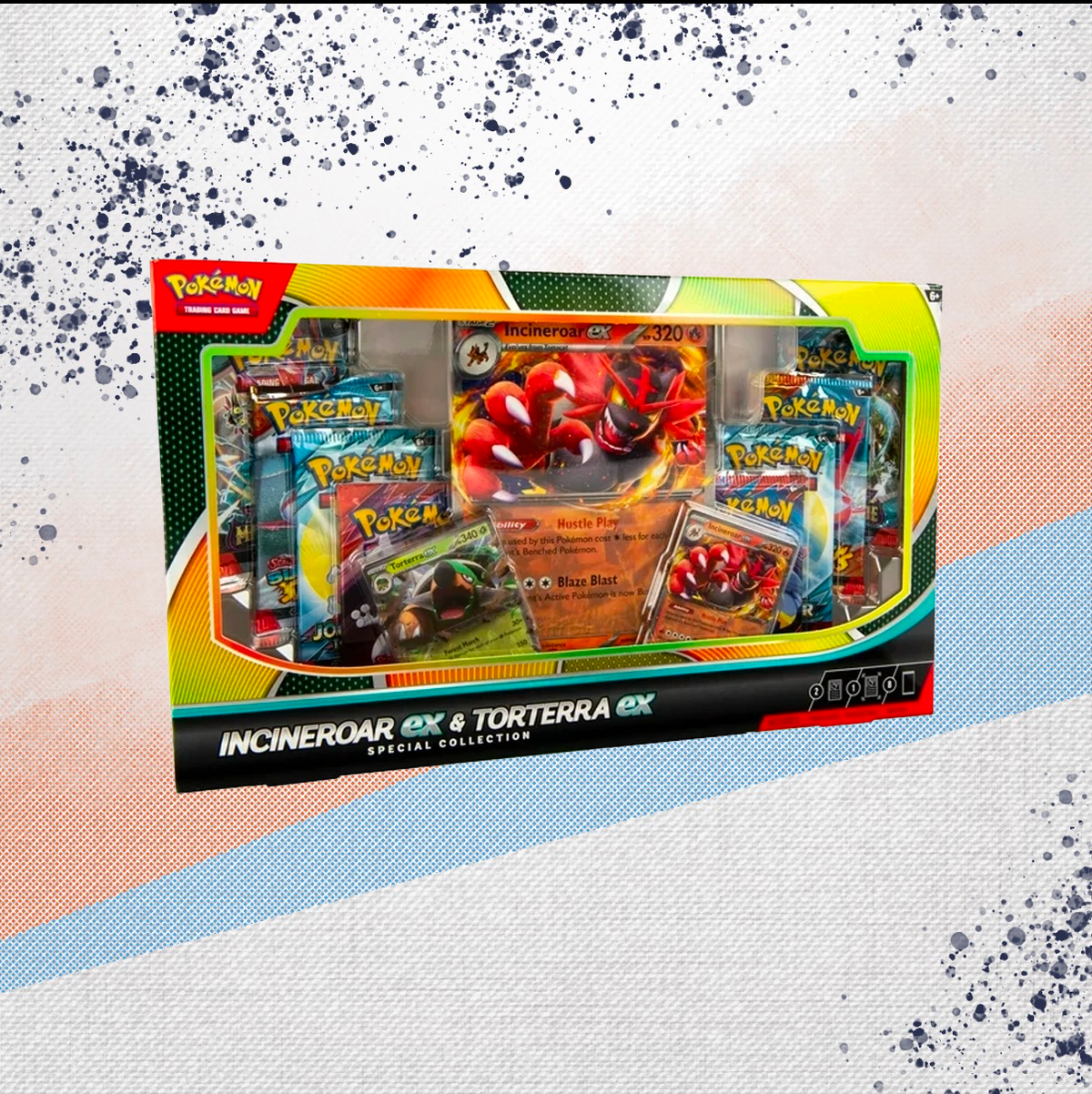 Pokemon Incineroar EX &amp; Torterra EX Special Collection Box