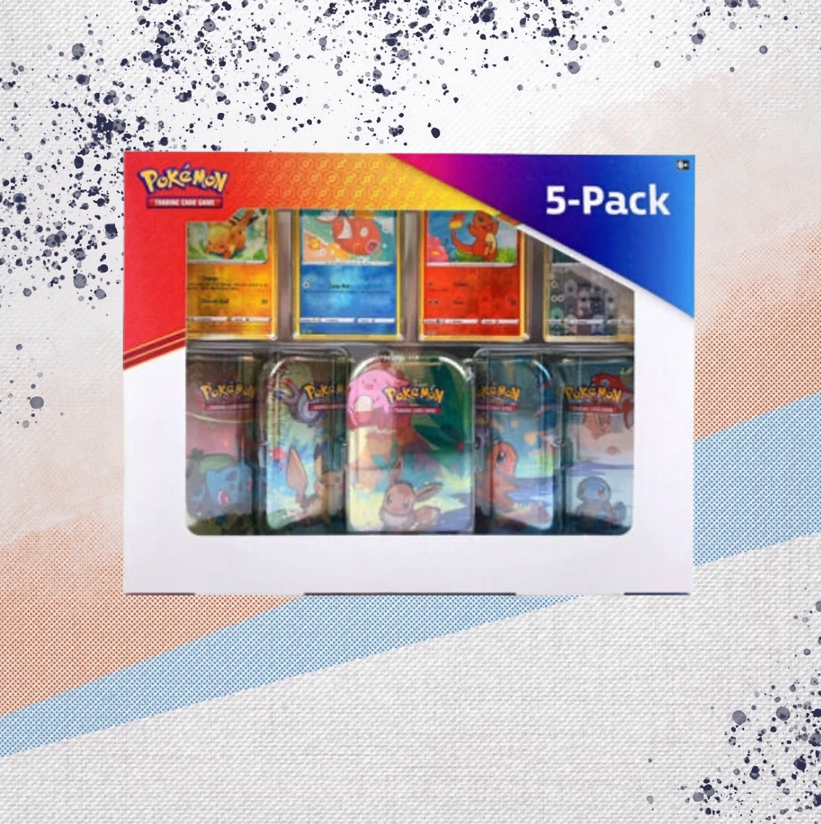 Pokemon Kanto Friends 5 Pack Mini Tin