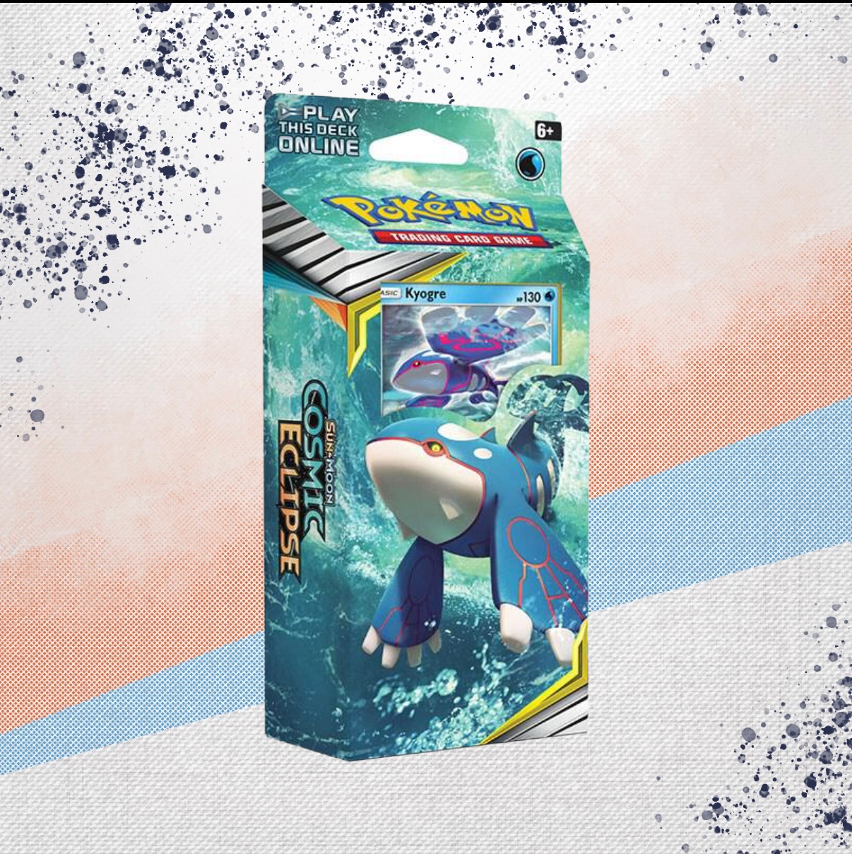 Pokemon Sun &amp; Moon Cosmic Eclipse Kyogre Unseen Depths Theme Deck