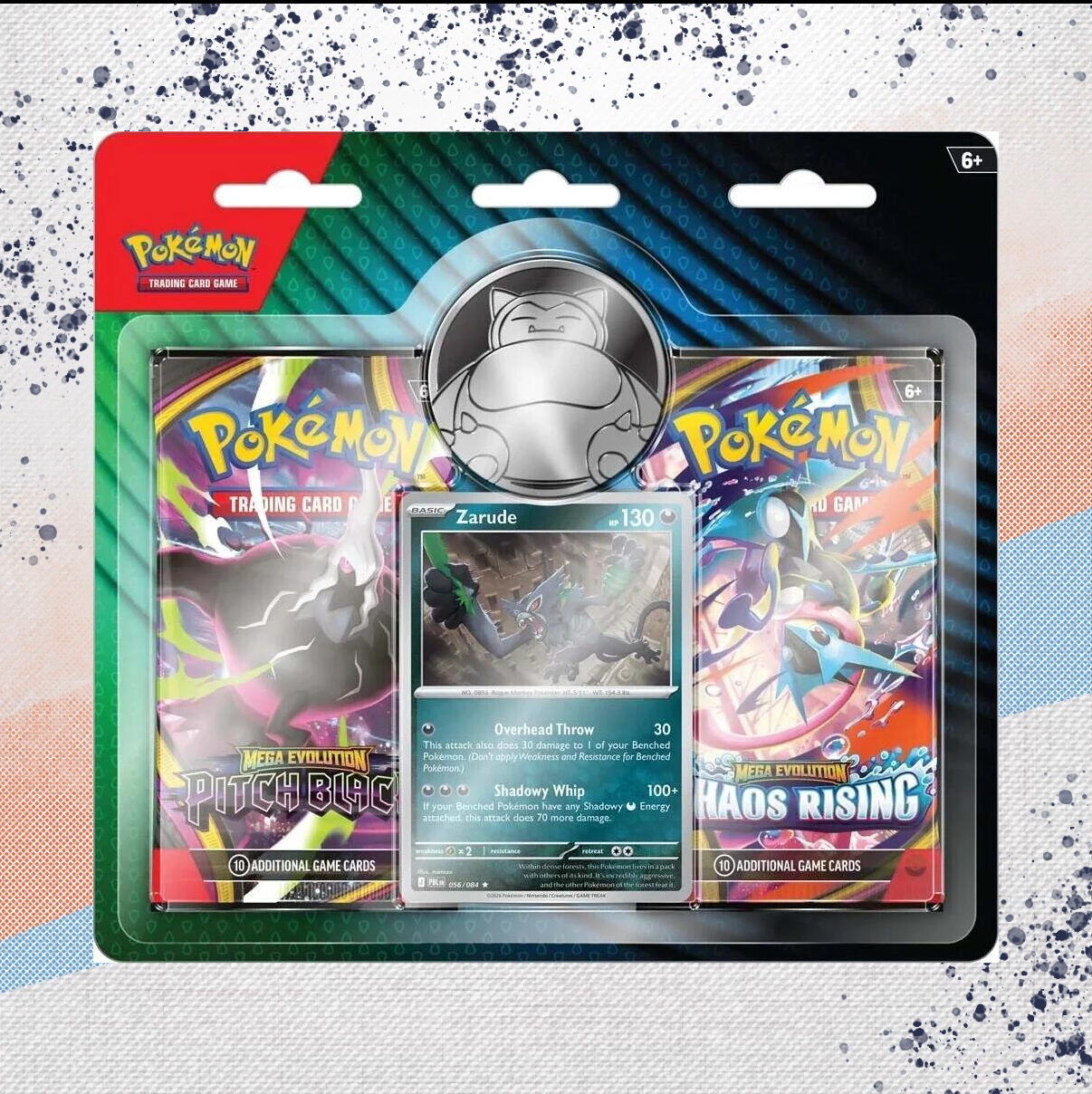 Pokemon Pitch Black &amp; Chaos Rising Zarude 2 Pack Blister