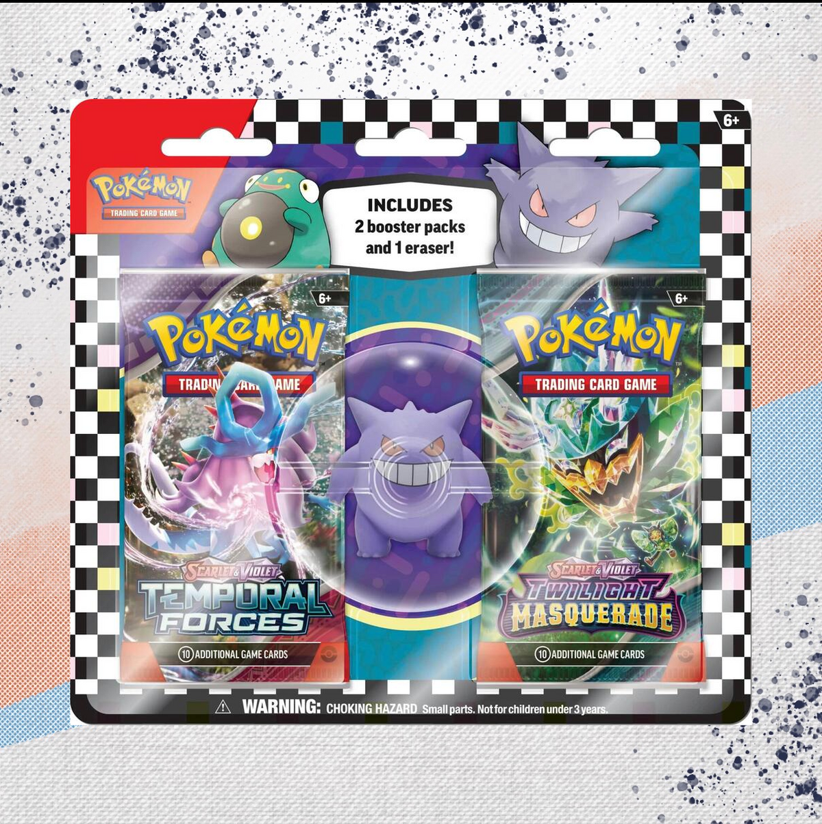 Pokemon Back to School Gengar Eraser Blister