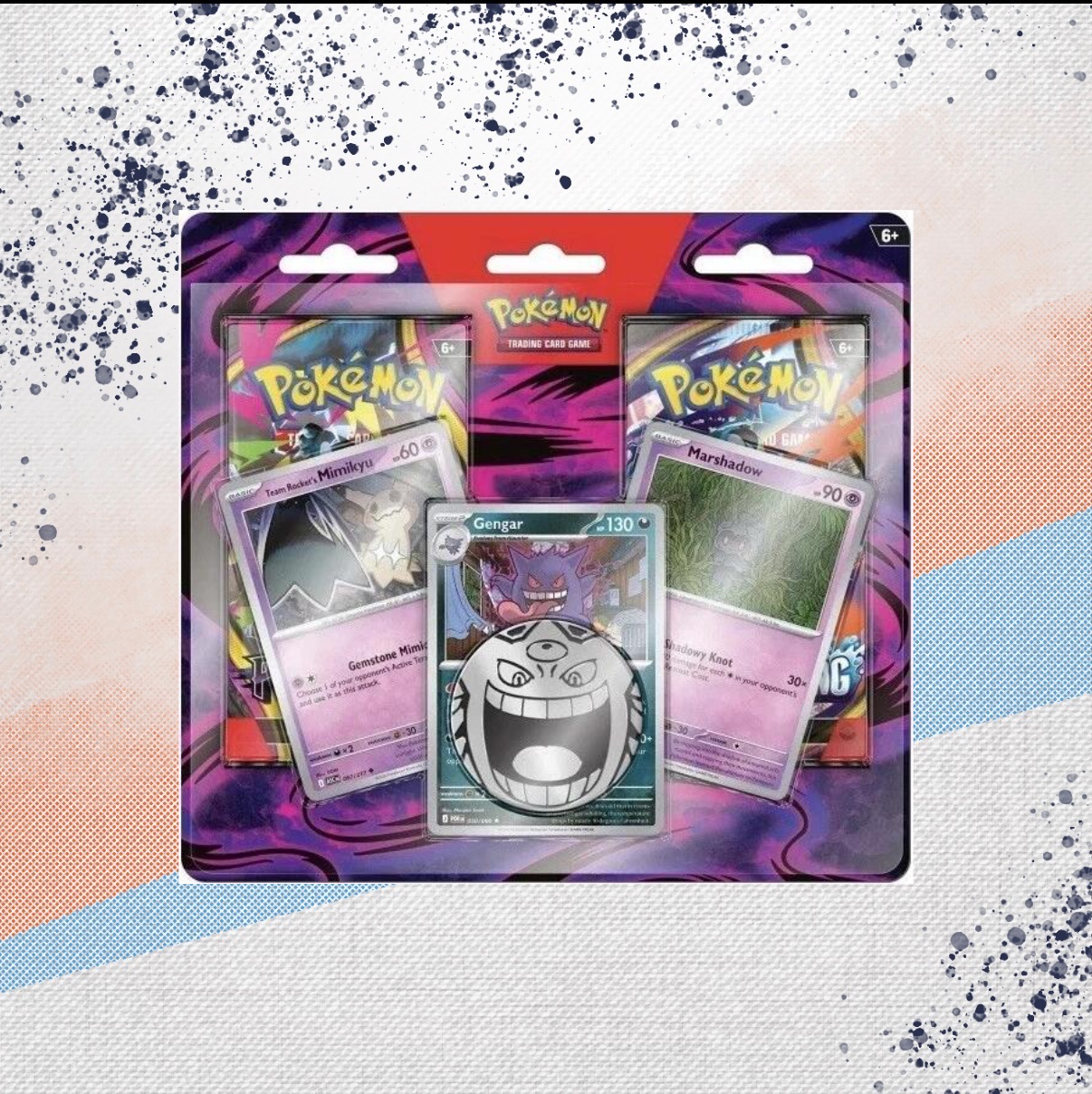 Pokemon Enhanced 2 Pack Blister Gengar/Mimikyu/Marshadow