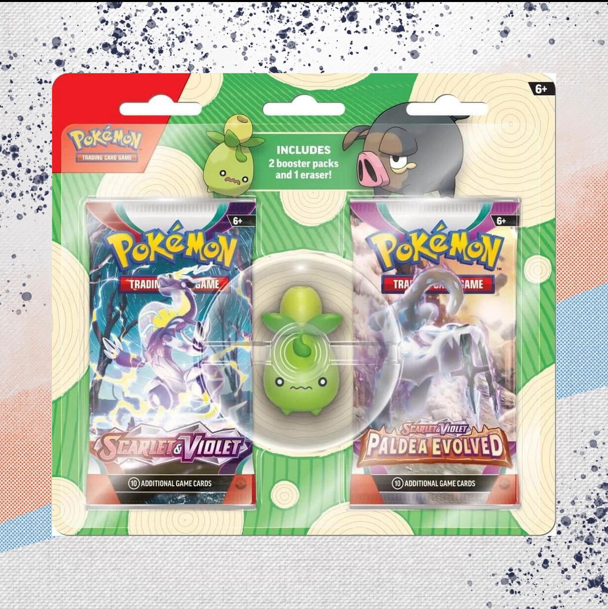 Pokemon Back to School Smoliv Eraser Blister