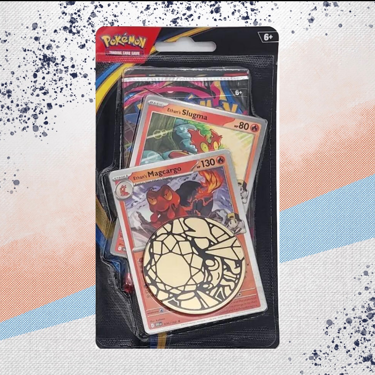 Pokemon Mega Evolution Phantasmal Flames Magcargo Premium Checklane Blister