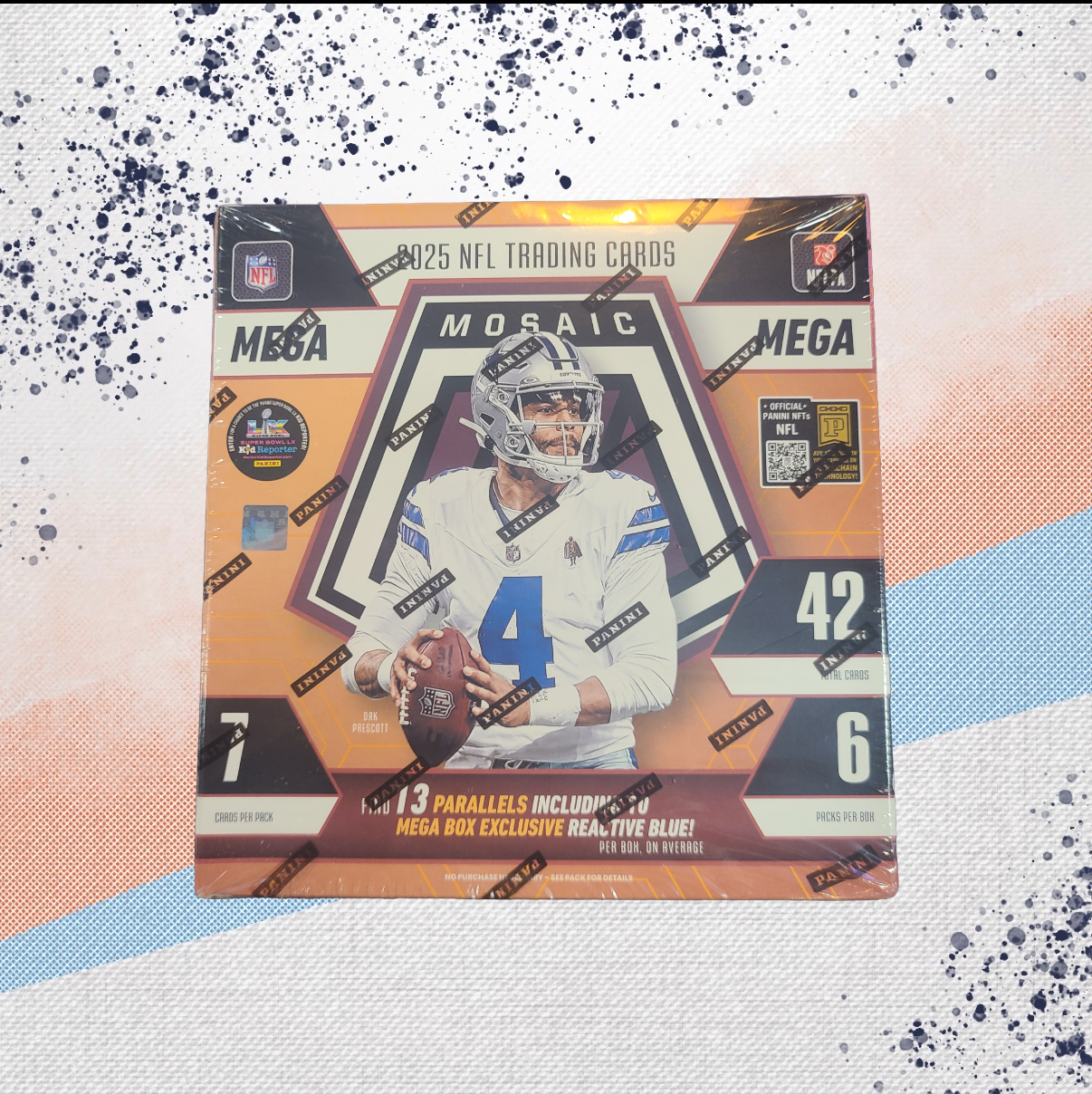 2025 Panini Mosaic Football Walmart Mega Box
