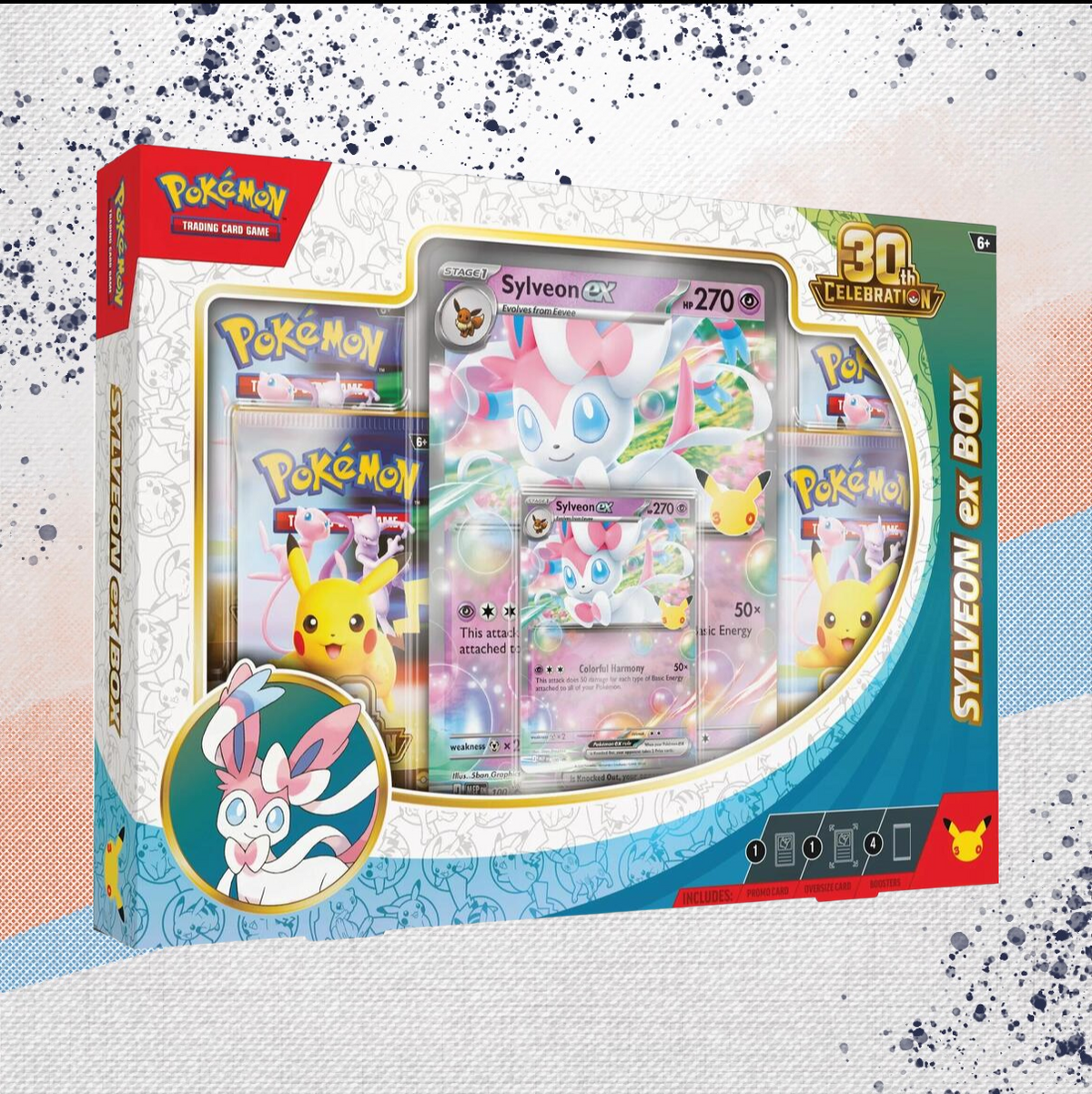 Pokemon 30th Celebration Sylveon ex Box
