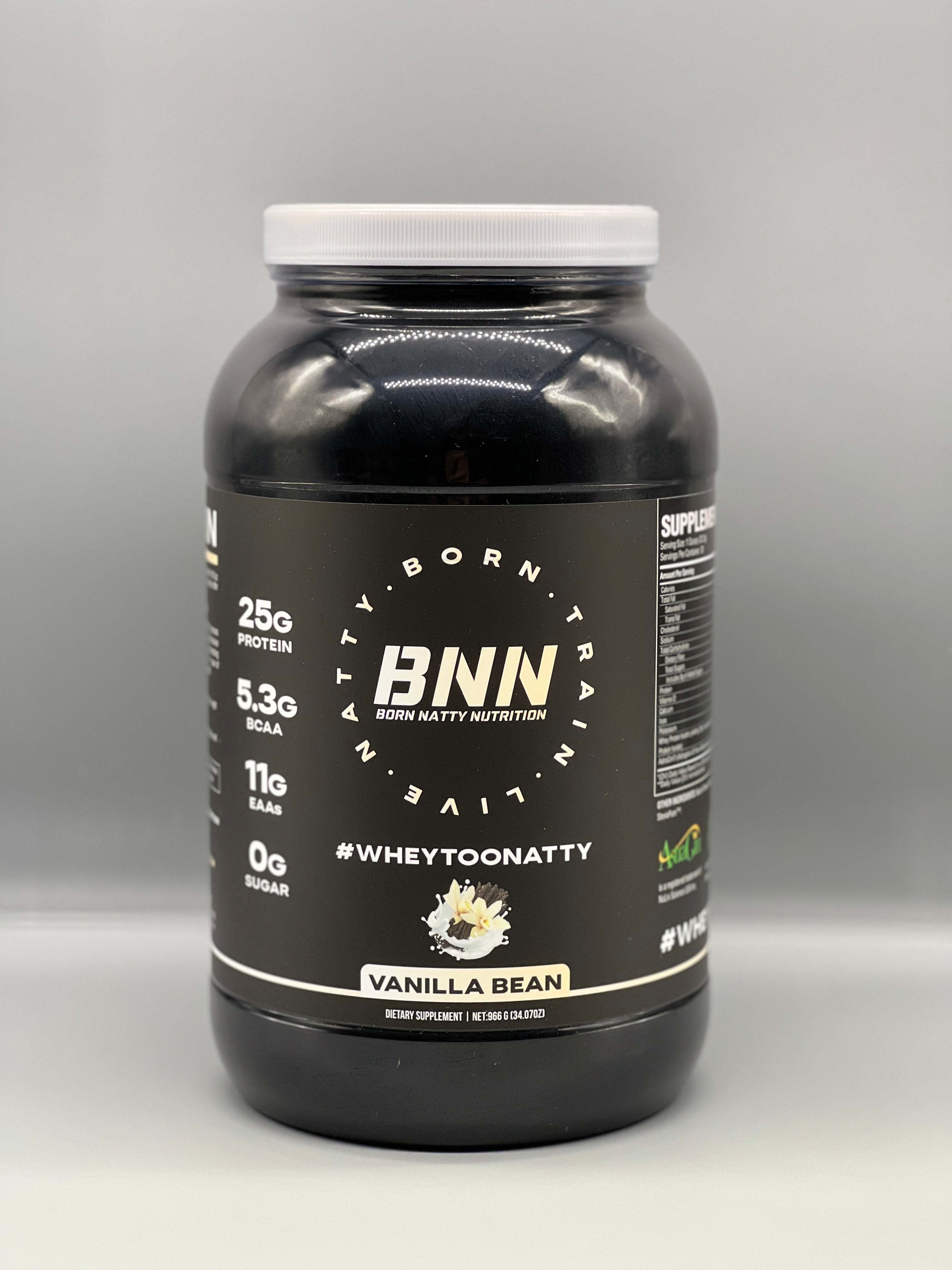 Born Natty Nutrition #WHEYTOONATTY Protein (Vanilla Bean)
